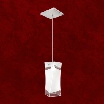 Luminária de Teto Pendente Vidro Quadrado Torcido Para Balcão e Cabeceira de Cama Lustres Gênesis loja online de Lustres e Iluminação Decorativa